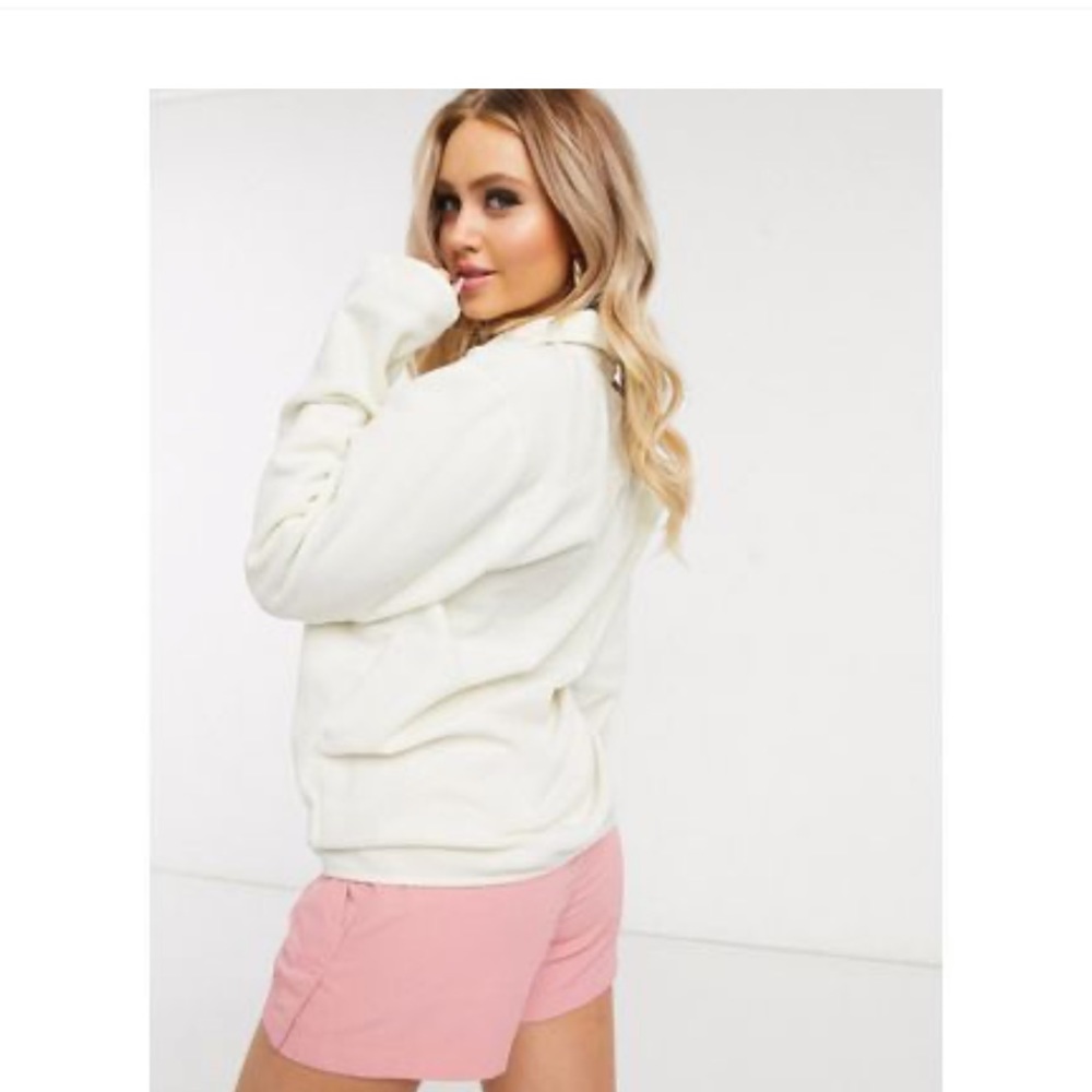 The north face osito half zip cream pullover